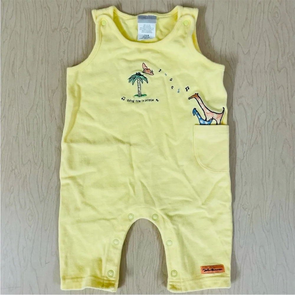 Vintage Carters John Lennon Coveralls Boys 3-6M Imagine Living Life In Peace